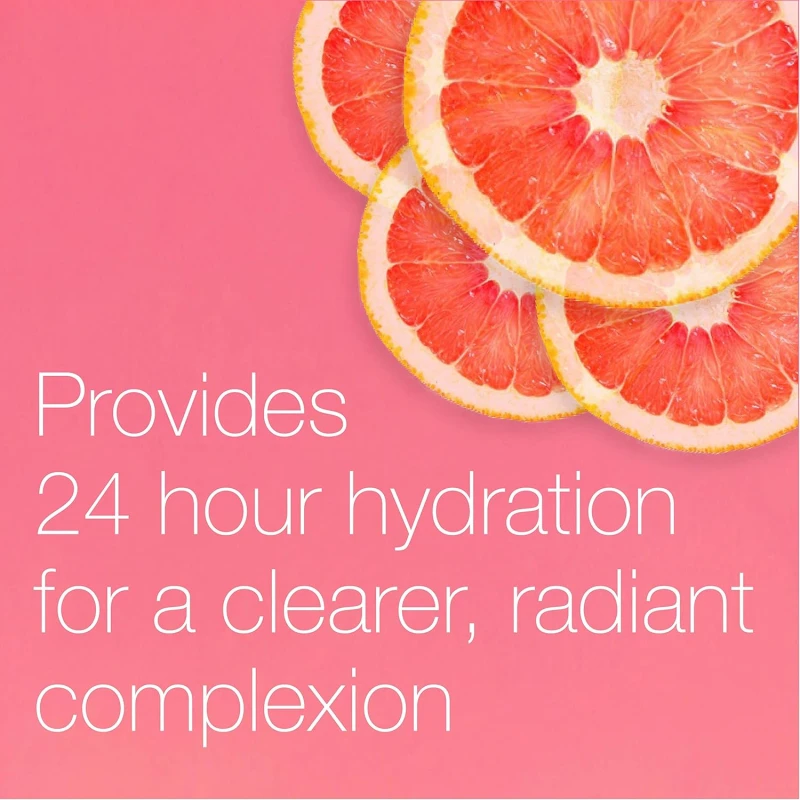 Neutrogena Clear & Radiant Moisturiser (1 x 50ml) Daily Face Cream for Dry Blemish-Prone Skin, Uplifting Oil-Free Moisturiser with Pink Grapefruit Scent for a