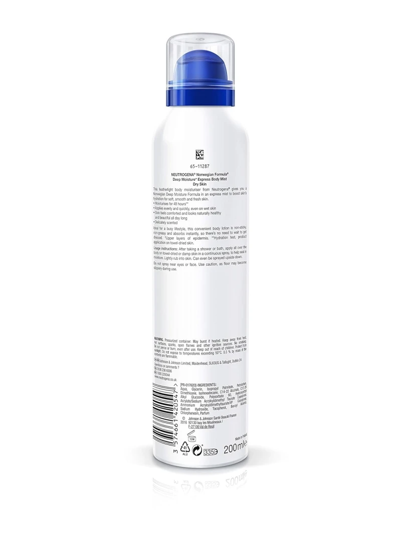 Neutrogena Deep Express Body Mist 1 x 200ml (Package May Vary)