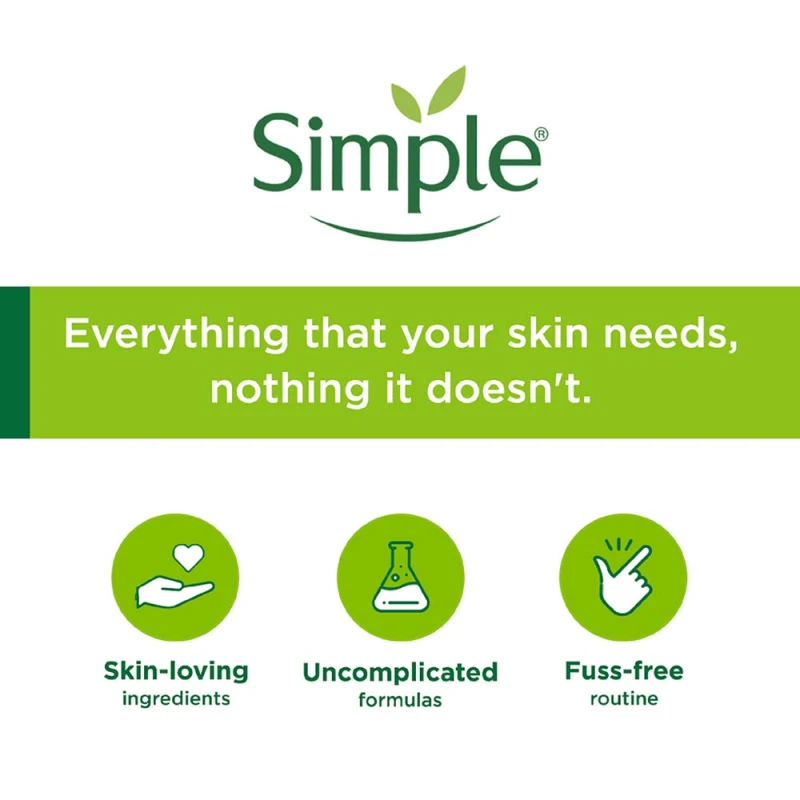 Simple - Gel de spălare răcoritor pentru piele sensibilă fără săpun 150 ml