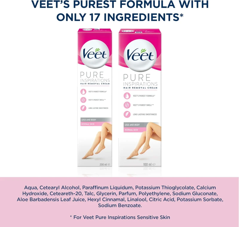 Crema de epilat Veet/piele fină/ picioare sexy/ 100ml