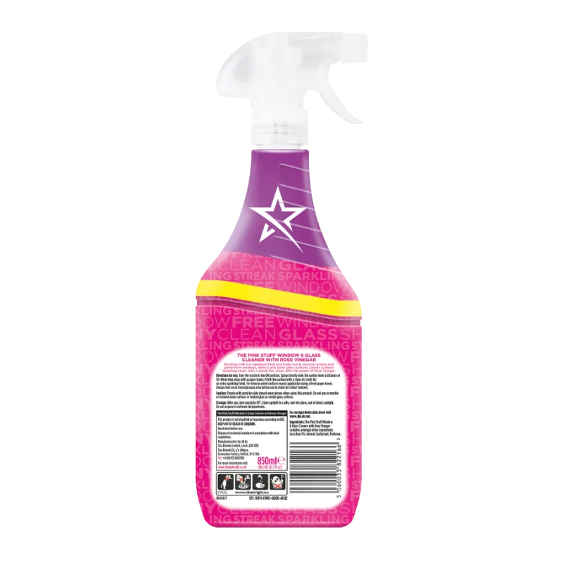Detergent pentru Ferestre si Geamuri cu otet de trandafiri 750 ml